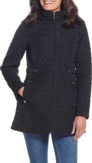 Gallery Quilted Water Resistant Hooded Jacket