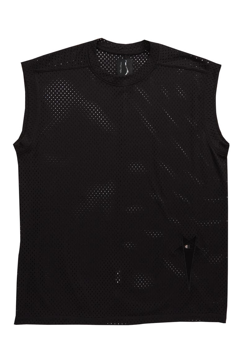 x Champion Sleeveless Mesh T-Shirt, Main, color, MESH BLACK