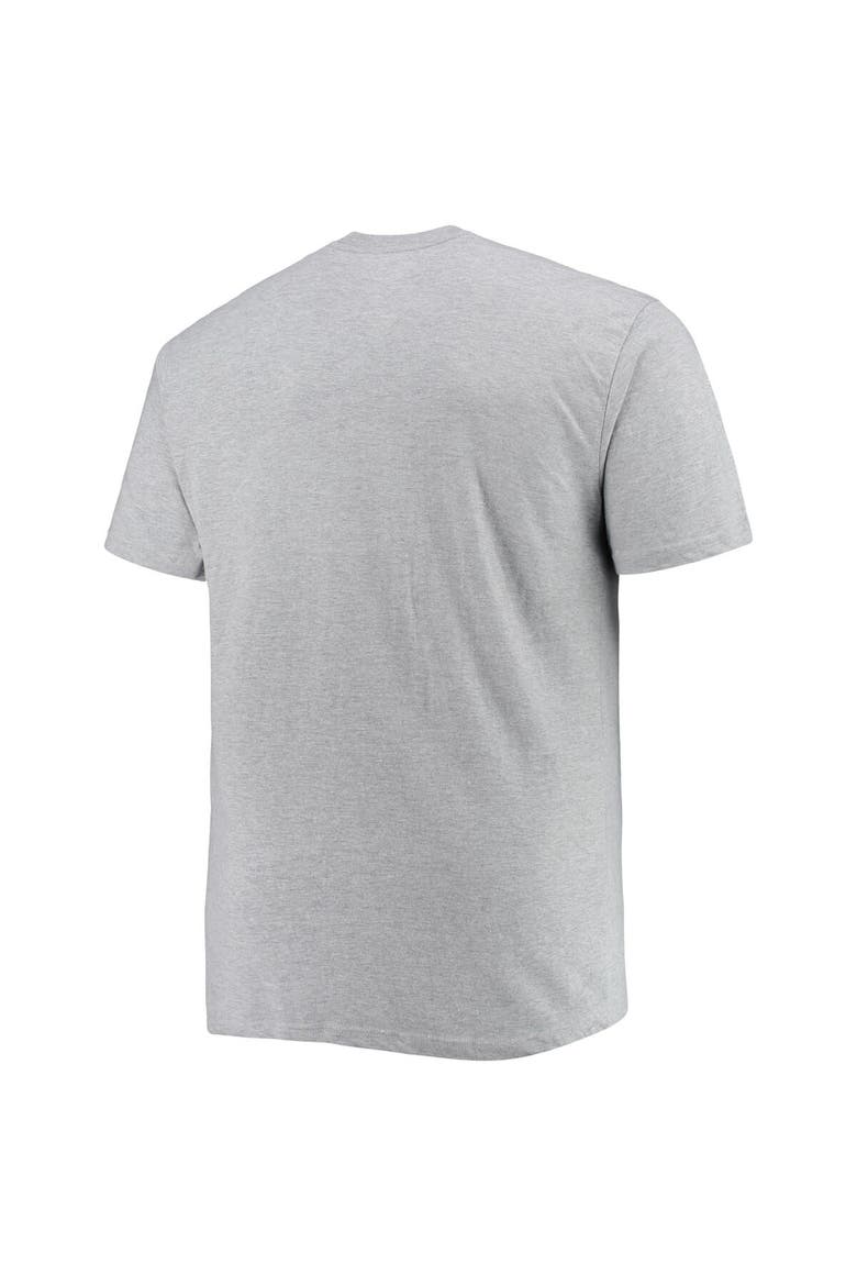Men's Heathered Gray New York Knicks Big & Tall Heart & Soul T-Shirt, Alternate, color, Heather Gray