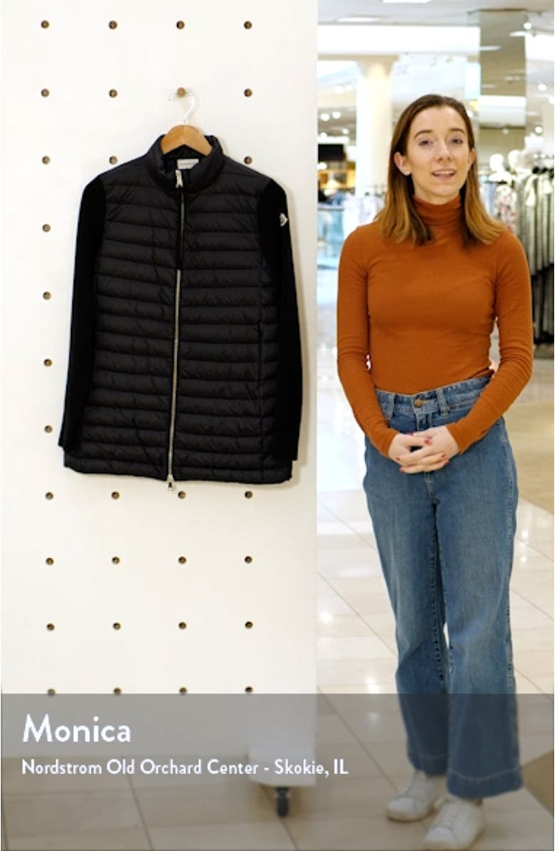 Quilted Down & Wool Long Cardigan, sales video thumbnail