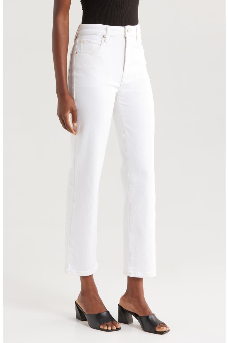 The Ruler High Waist Crop Straight Leg Jeans, Alternate, color, AU NATURAL CLEAN
