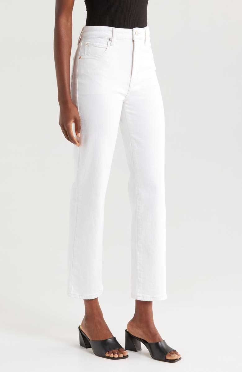 FRAME The Ruler High Waist Crop Straight Leg Jeans, Alternate, color, Au Natural Clean