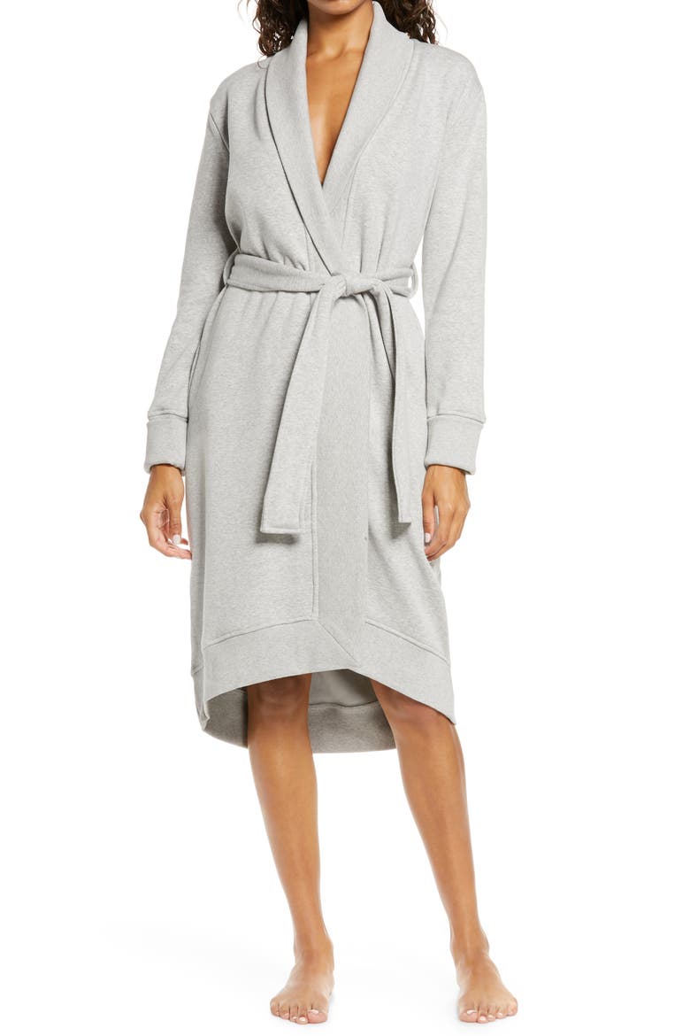 UGG Karoline Fleece Robe, Main, color, SEAL HEATHER