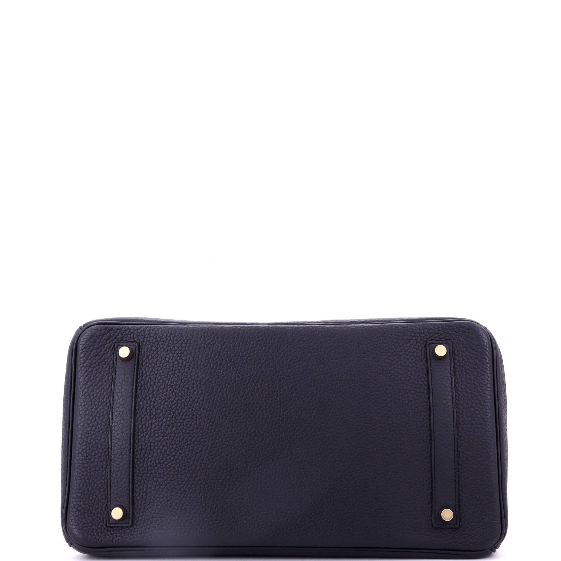 Pre-Owned Hermes Birkin Handbag Blue Togo with Gold Hardware 35, Alternate, color, 