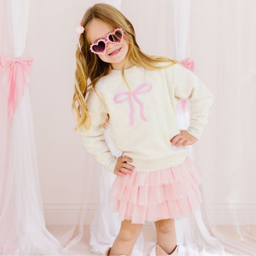 Sweet Wink Ballet Bow Tiered Tutu In Ballet Pink