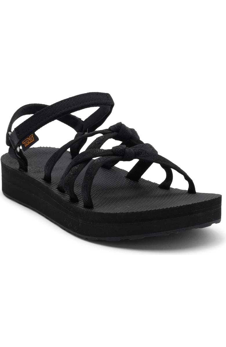 Teva Kena Slim Midform Sandal, Main, color, Black