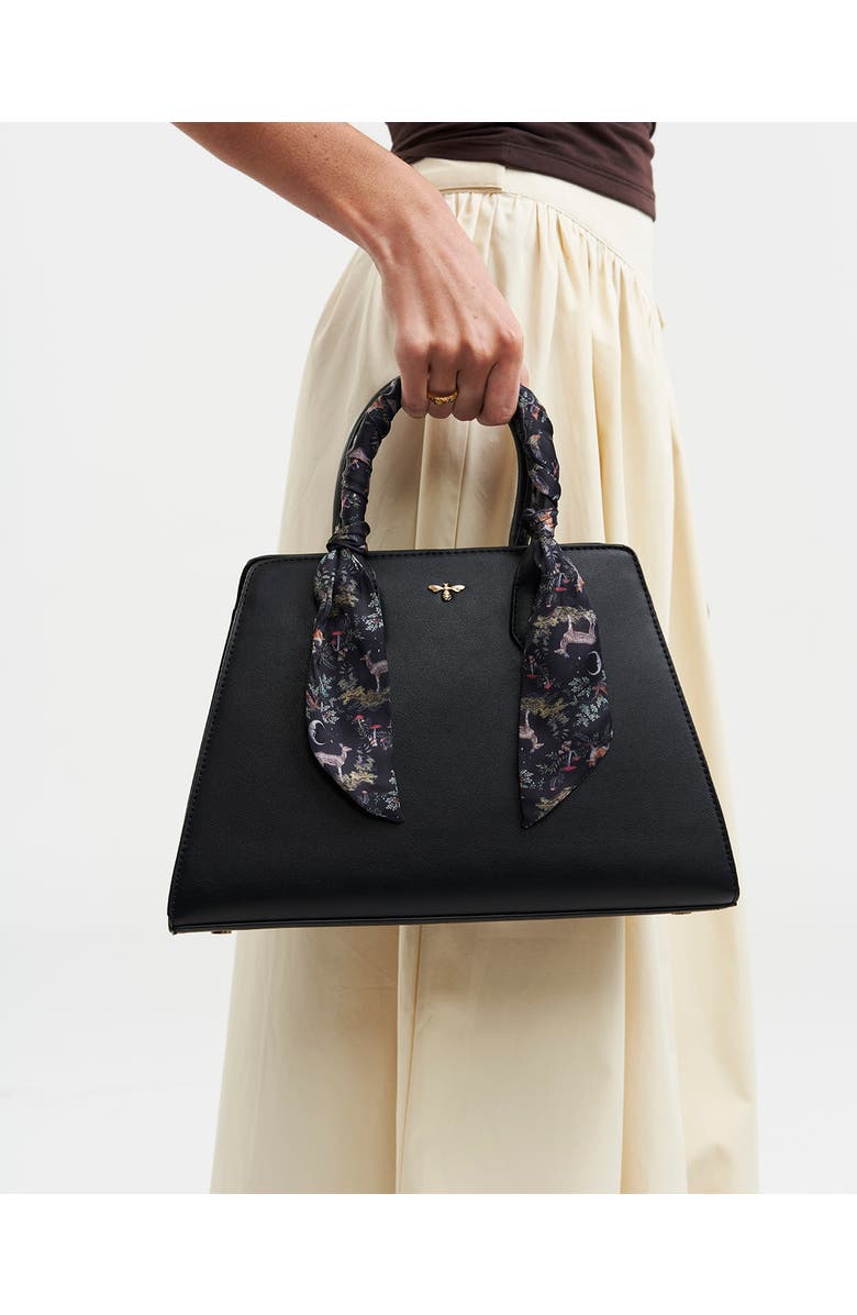 Fable England Grace Structured Tote, Alternate, color, Black