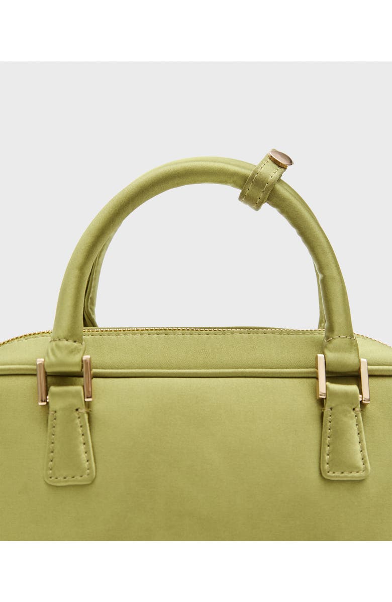 MANGO Mini Satin Top Handle Bag, Alternate, color,