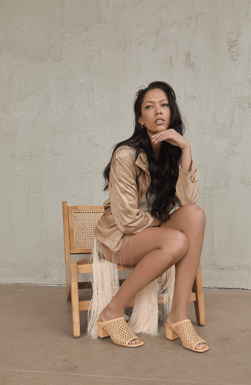Daniella Shevel Sienna Sandal In Camel