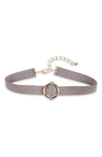 Saachi O-ring Choker Necklace In Gray