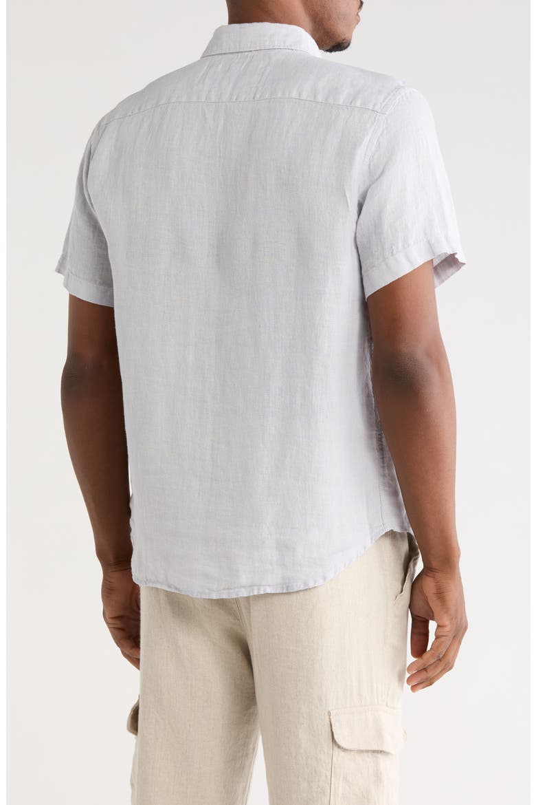 Stonnington Linen Button-Down Shirt, Alternate, color, STONINGTON GRAY