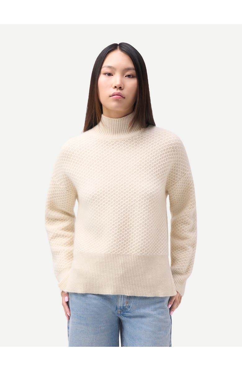 Gobi Cashmere High-Neck Knitted Sweater, Alternate, color, Taupe
