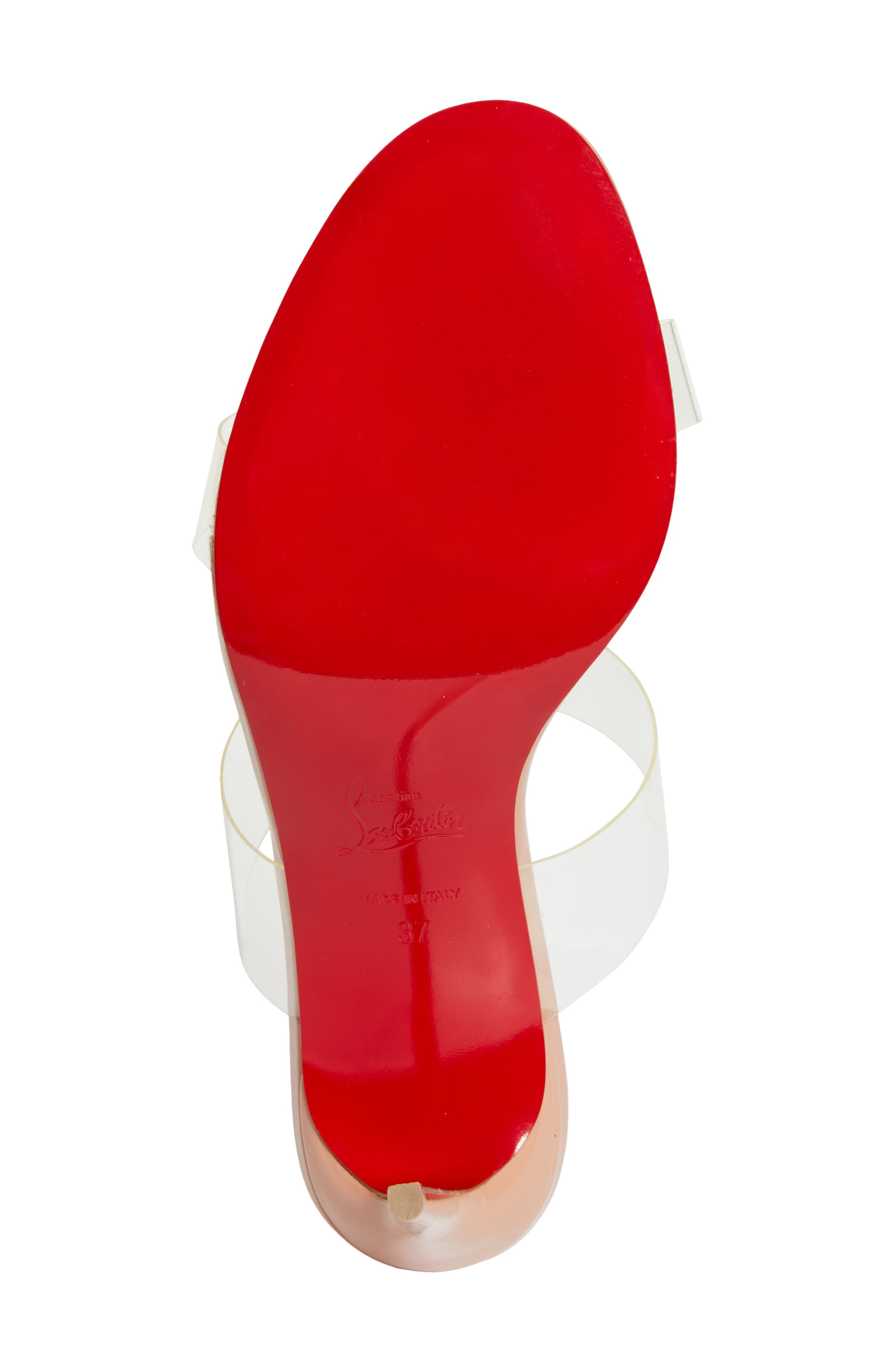 Just Nothing Clear Strap Slide Sandal, Alternate, color, BLUSH