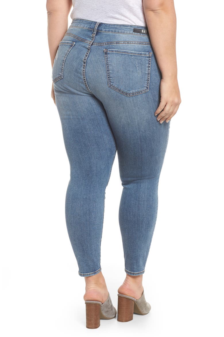 Donna High Waist Ankle Skinny Jeans, Alternate, color, GALVANIZED W/ ME