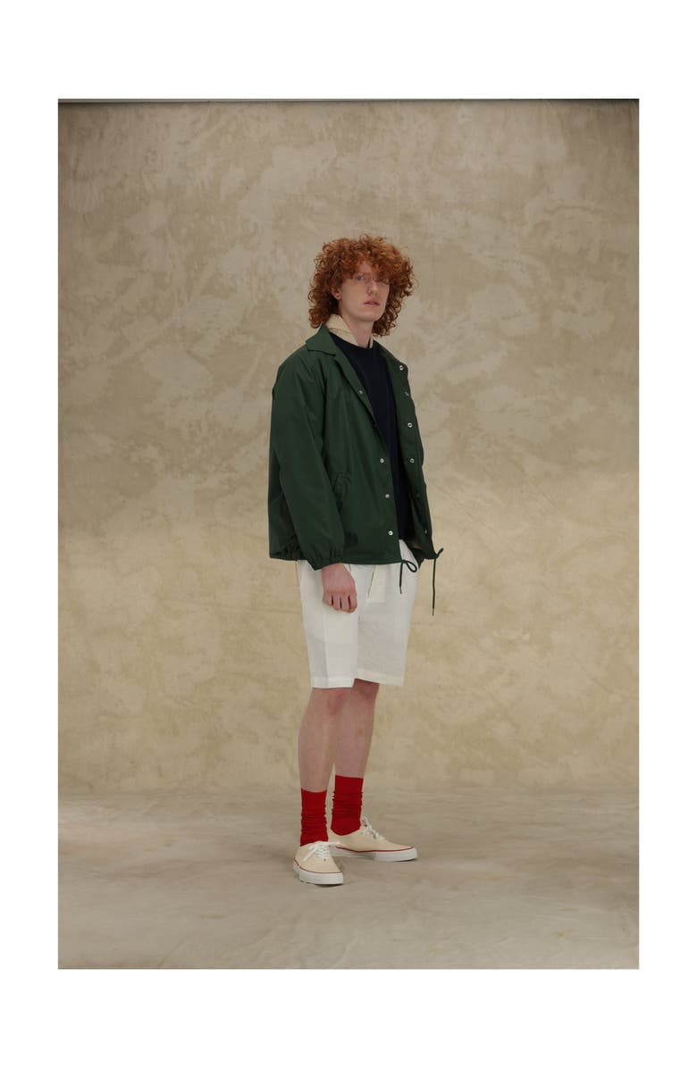 Fortela Coach Nylon Jacket, Alternate, color, Green