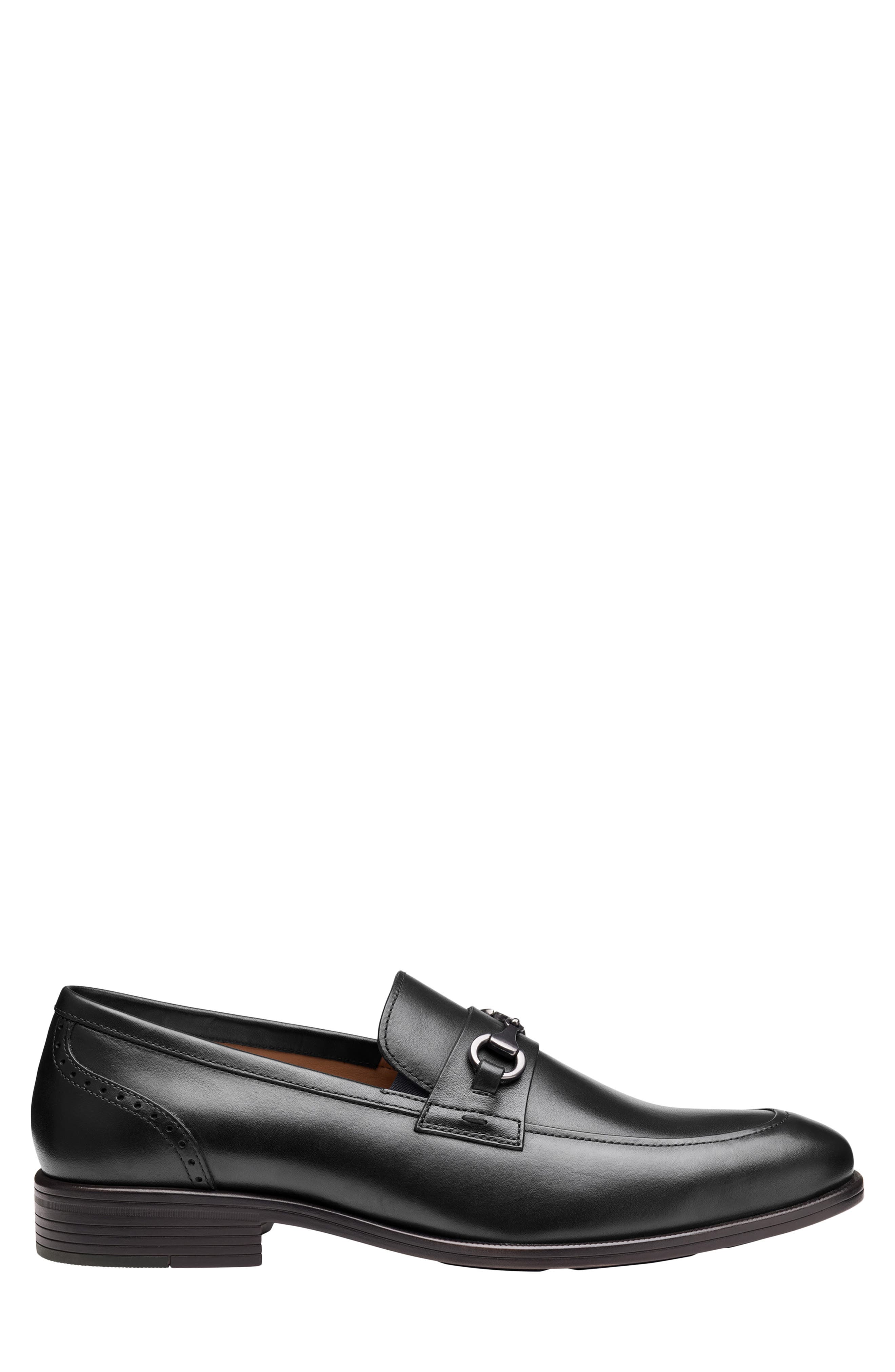 Johnston & Murphy Reeve Bit Loafer, Alternate, color, Black Full Grain