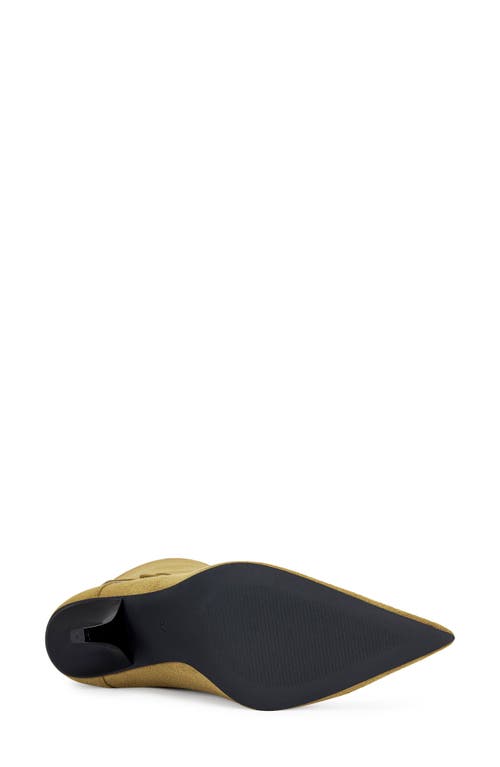 Azalea Wang Winding Pointed Toe Bootie In Green