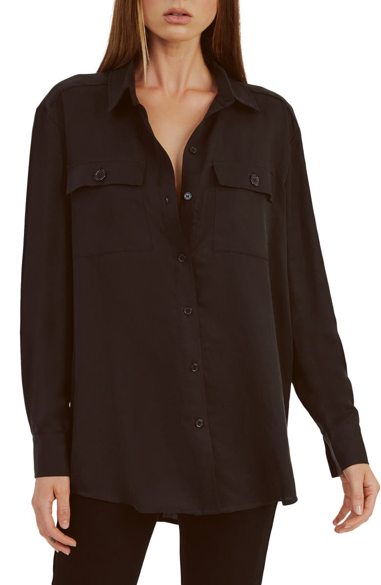 Bardot Albee Button-Up Shirt, Main, color, 