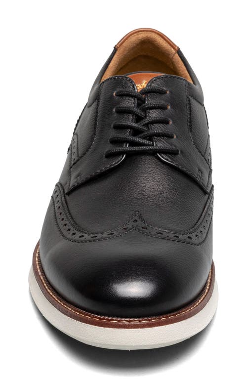 Florsheim Launch Wingtip Derby In Black Multi
