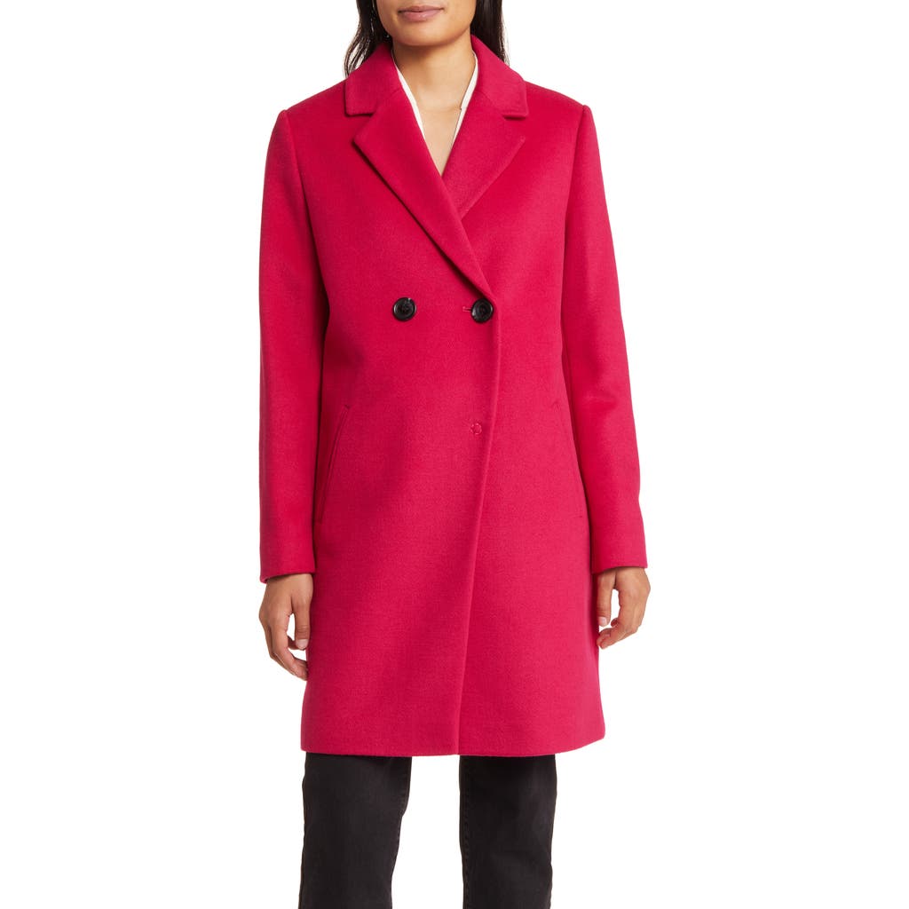 Sam Edelman Double Breasted Wool Blend Coat