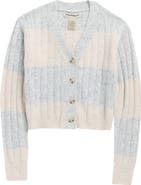 Cotton Emporium Kids' Stripe Button-Up Cardigan