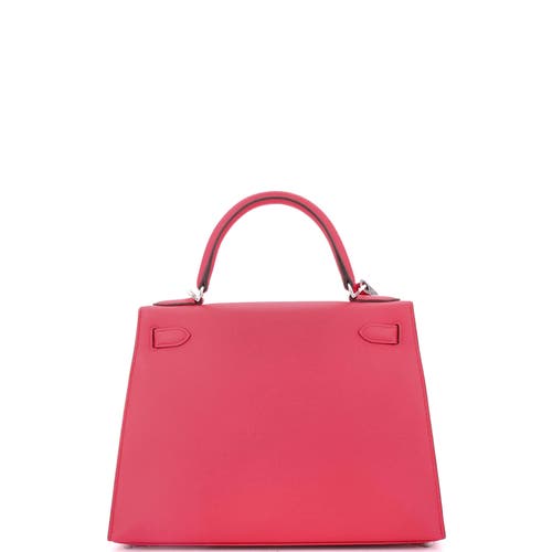 Pre-owned Hermes Hermes Kelly Handbag Pink Epsom With Palladium Hardware 28 In Pink