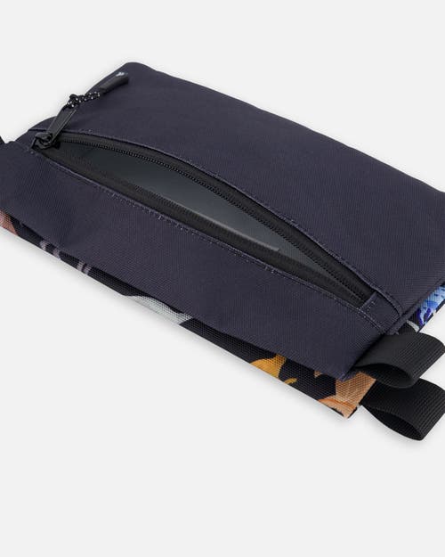 Deux Par Deux Double Pencil Case Dinosaur In Black