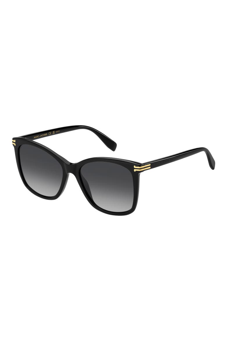 MJ 1106/S 55mm Gradient Square Sunglasses, Alternate, color, BLACK