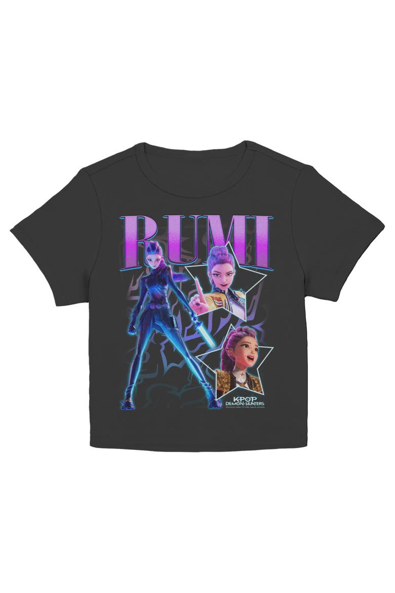 Junior's KPop Demon Hunters Your Idol Rumi  Graphic T-Shirt, Main, color, Black