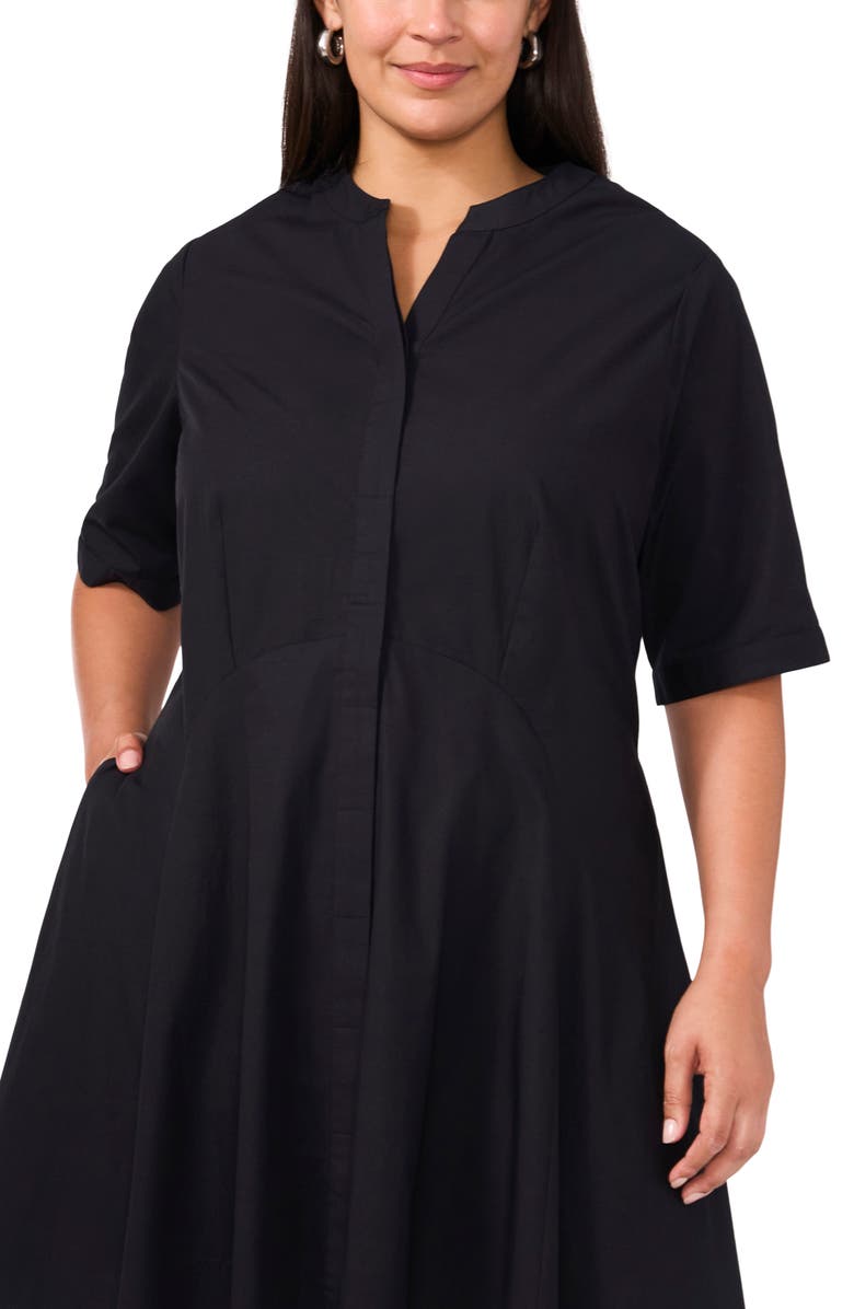 Halogen<sup>®</sup> Colorblock Cotton Shirtdress, Alternate, color, 