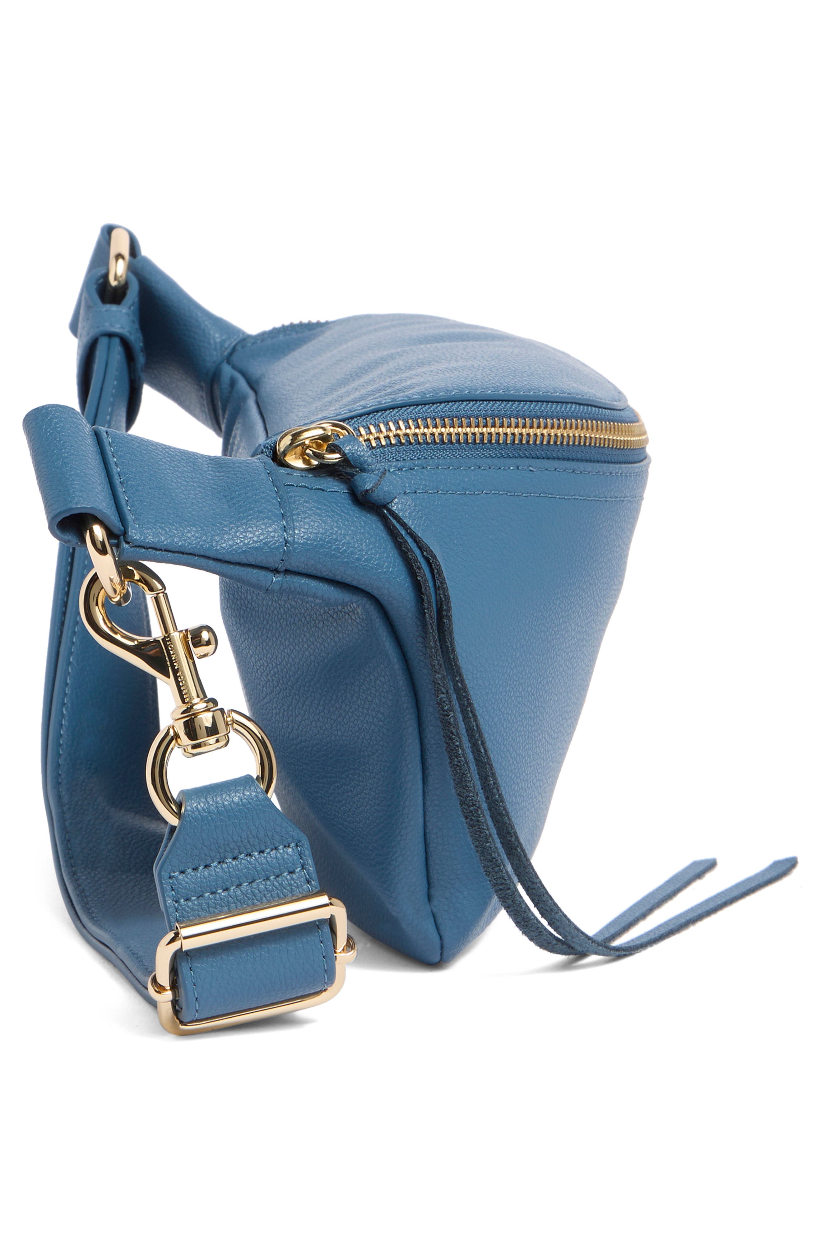 Bree Leather Belt Bag, Alternate, color, CIELO