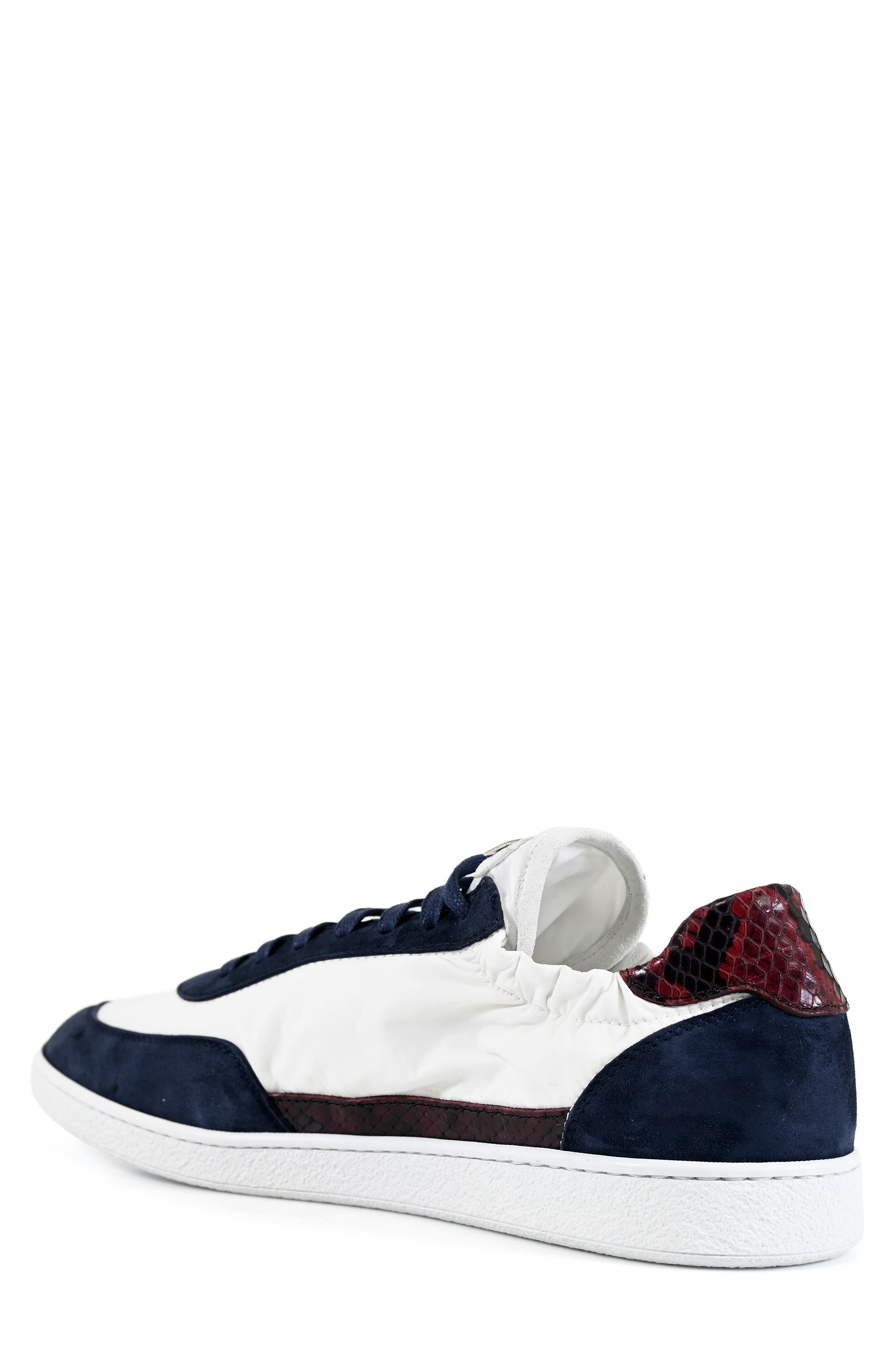Roberto Cavalli Low Top Sneaker, Alternate, color, Navy/ White/ Wine