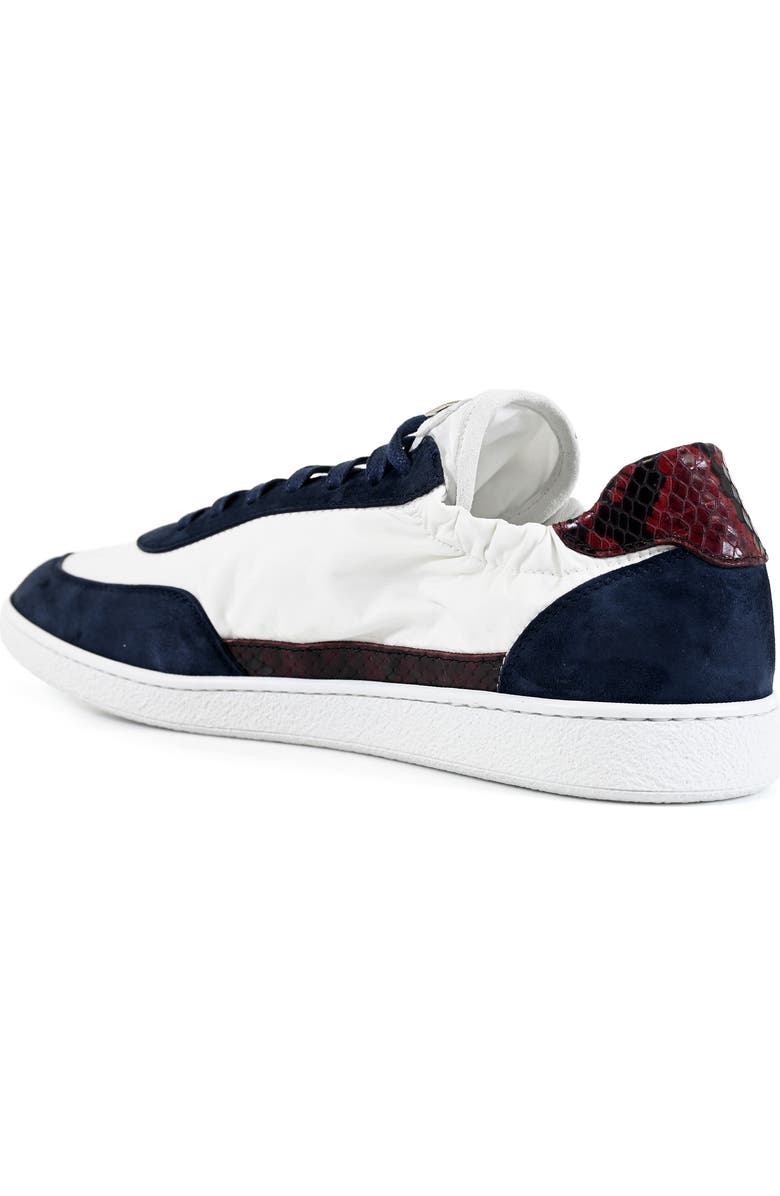 Roberto Cavalli Low Top Sneaker, Alternate, color, Navy/ White/ Wine