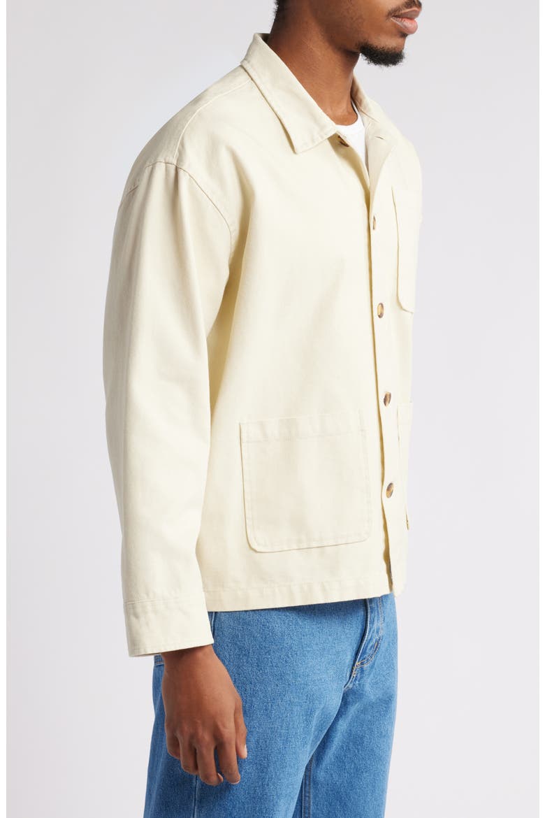 Cotton Chore Jacket, Alternate, color, BONE
