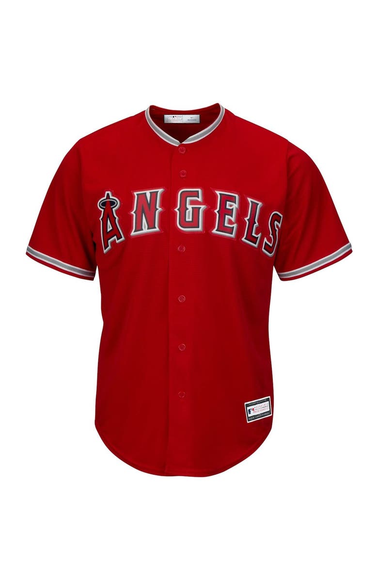 PROFILE Men's Mike Trout Red Los Angeles Angels Big & Tall Replica Player Jersey, Alternate, color, 