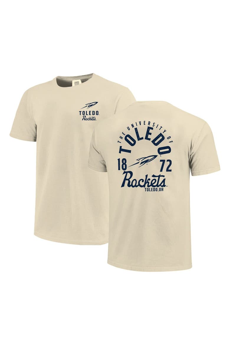 Men's Cream Toledo Rockets Comfort Colors Mascot Overlay T-Shirt, Main, color, Cream
