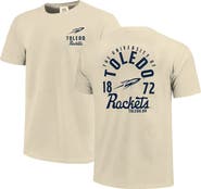 IMAGE ONE Men's Cream Toledo Rockets Comfort Colors Mascot Overlay T-Shirt