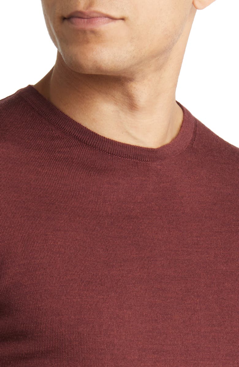 Emanuel Berg Fine Gauge Merino Wool Crewneck Sweater, Alternate, color, 