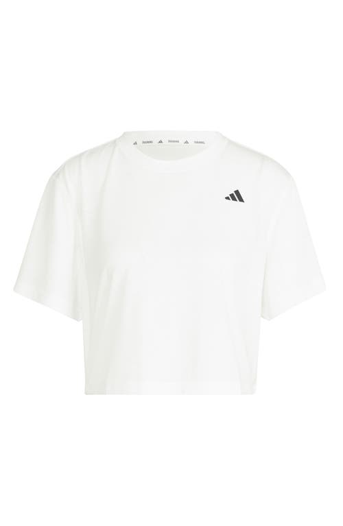 Adidas Originals Adidas Train Essentials Boxy Workout T-shirt In White