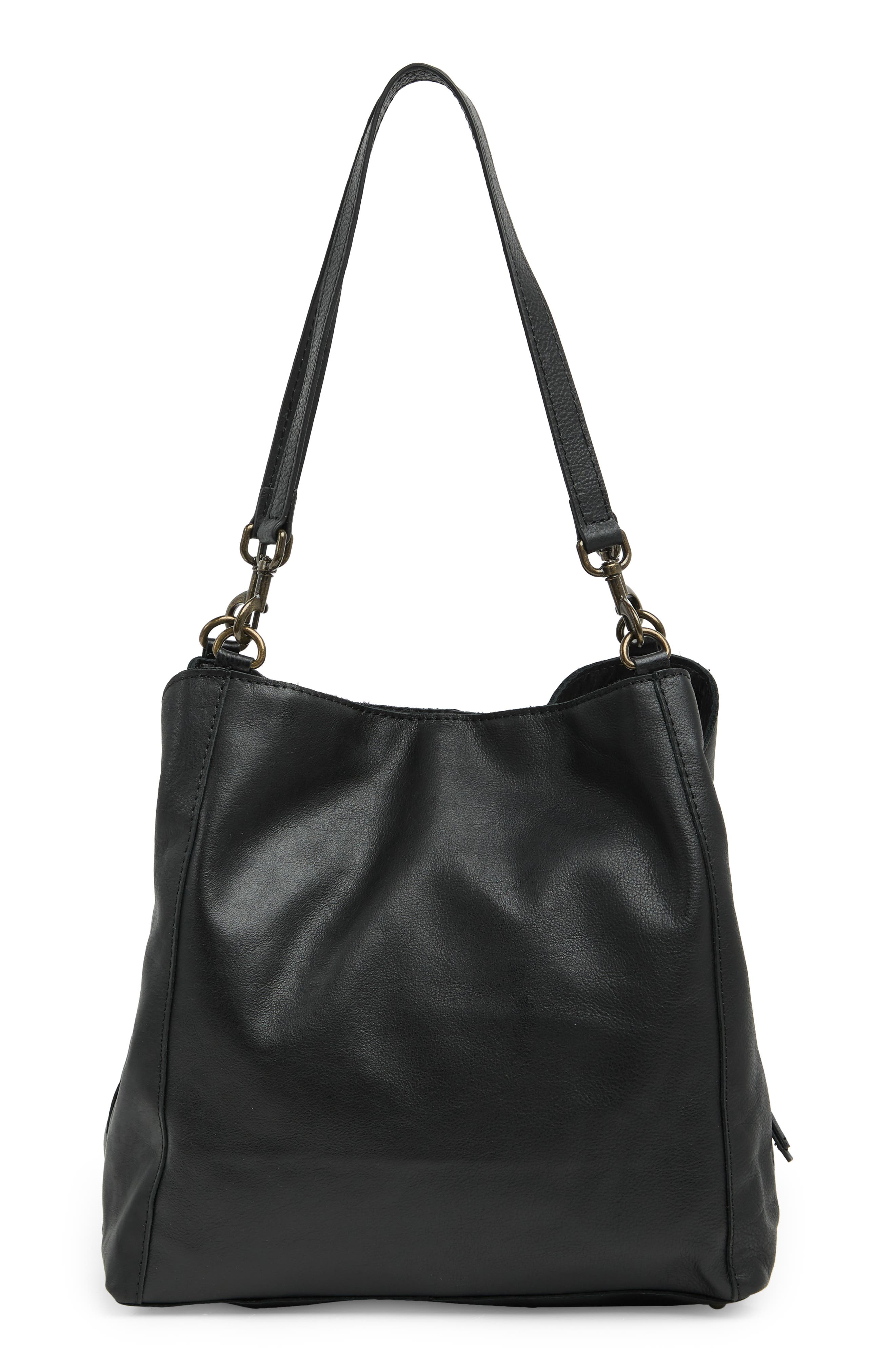 Austin Leather Bucket Bag, Alternate, color, BLACK VINTAGE