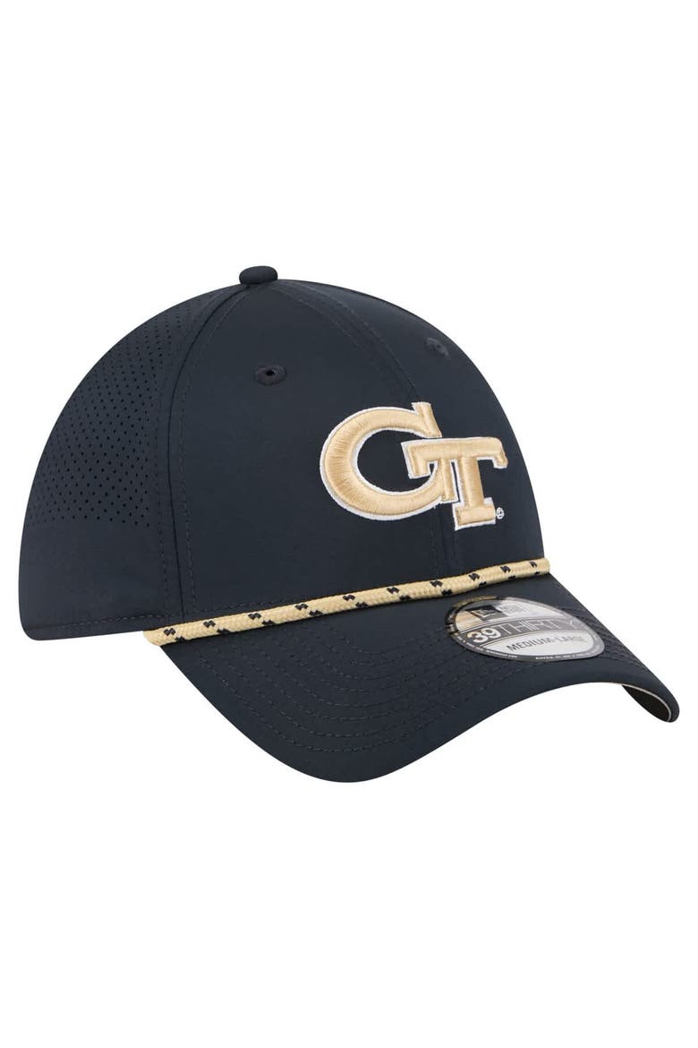 Men's New Era  Navy Georgia Tech Yellow Jackets Rope 39THIRTY Flex Hat, Alternate, color, Navy