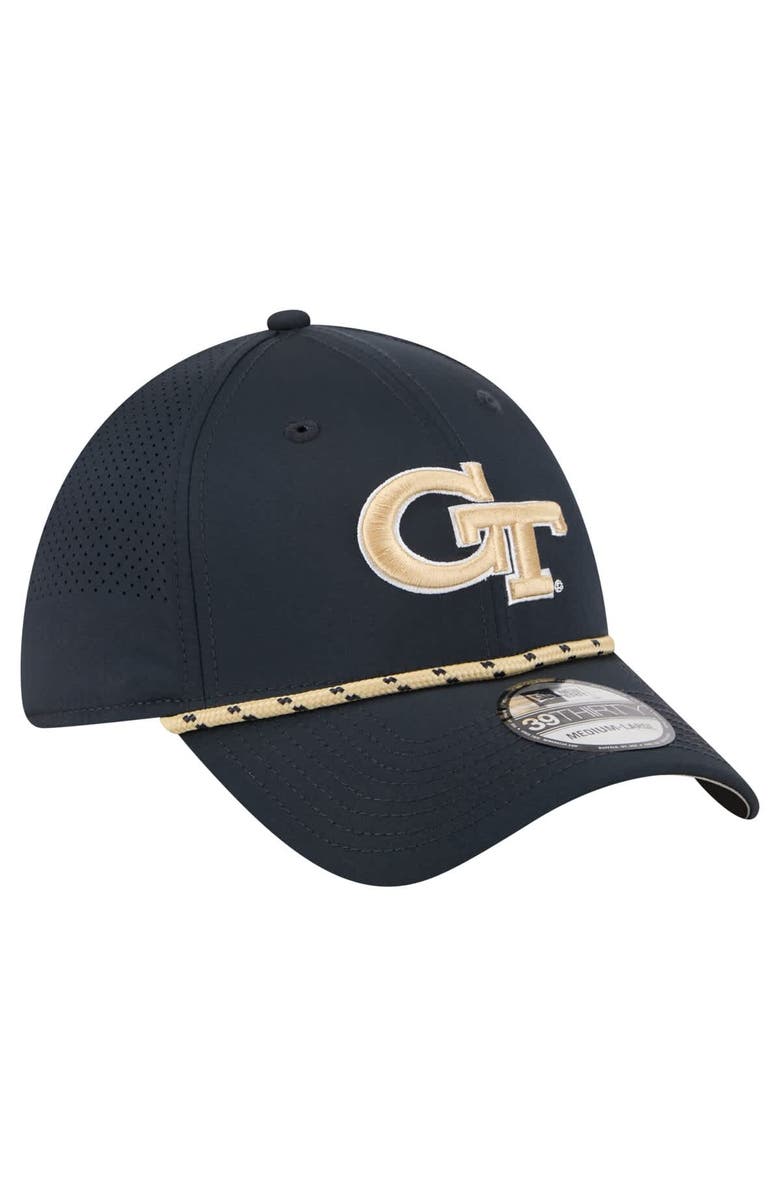 New Era Men's New Era  Navy Georgia Tech Yellow Jackets Rope 39THIRTY Flex Hat, Alternate, color, Navy