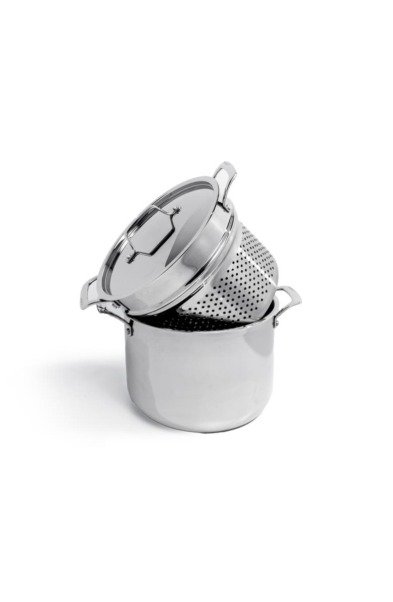 BergHOFF Professional Straight 3-Piece Stainless Steel Cookware Set, Alternate, color, Silver