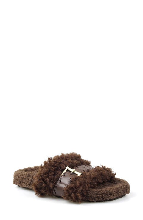 Everett Faux Fur Slide Sandal