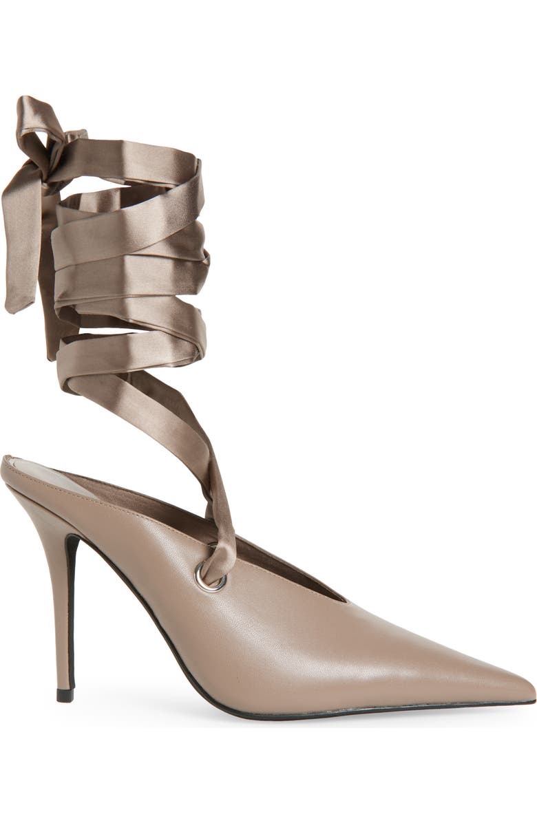 Jeffrey Campbell Grateau Ankle Wrap Mule, Alternate, color, Taupe
