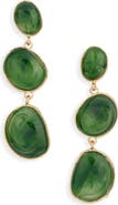 NATASHA Resin Cabochon Drop Earrings