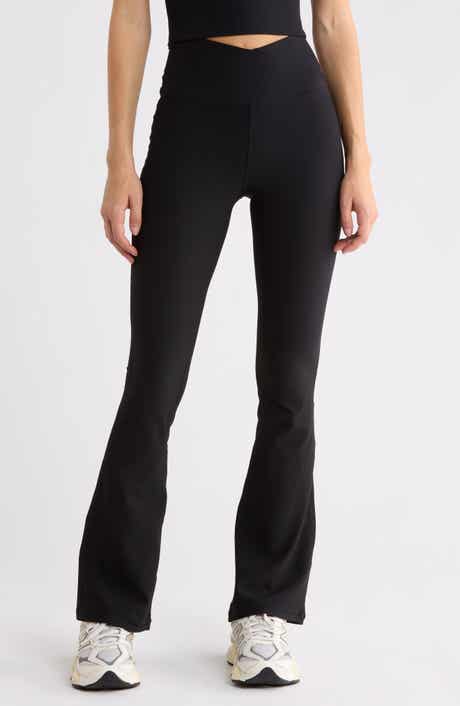 Madison Chill Tech Rib Crossover High Waist Flare Leggings