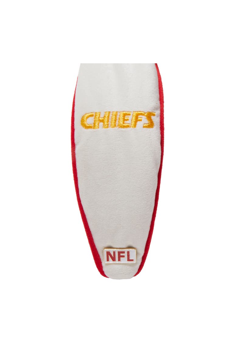 Lele Sadoughi Kansas City Chiefs Embroidered Knotted Headband, Alternate, color, Ivory 100