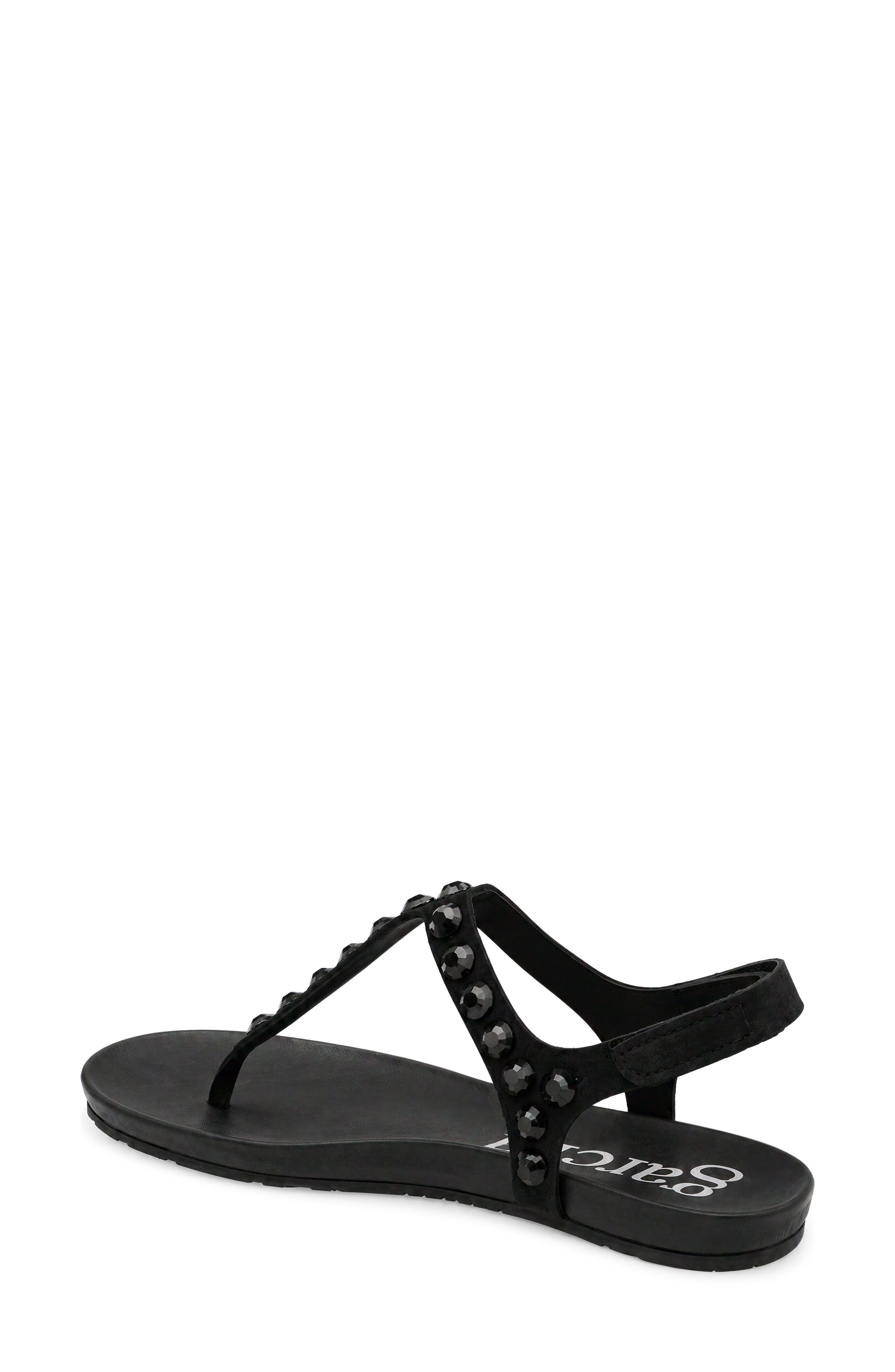 Judith Ankle Strap Sandal, Alternate, color, BLACK-JET