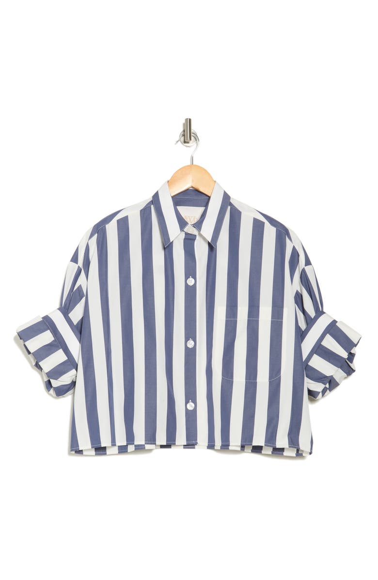 TWP Next Ex Crop Button Down Shirt, Alternate, color,